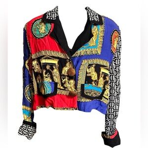Vintage The LA COSTA SPA Beaded Retro Bolero Luxury Brand Jacket 90s Y2K Med